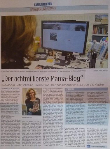 Mama bloggt – und kommt in die Zeitung