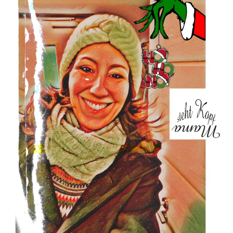 „Grinchy X-mas everyone!“ – Ein Weihnachtsgruß von Mama steht Kopf :)